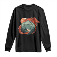 Funny Dragon Tabletop RPG Dice Game Long Sleeve Shirt