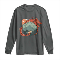 Funny Dragon Tabletop RPG Dice Game Long Sleeve Shirt