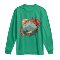 Funny Dragon Tabletop RPG Dice Game Long Sleeve Shirt