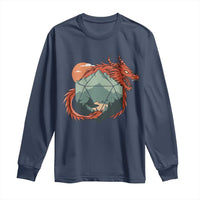 Funny Dragon Tabletop RPG Dice Game Long Sleeve Shirt