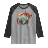 Funny Dragon Tabletop RPG Dice Game Raglan Shirt