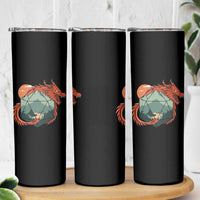 Funny Dragon Tabletop RPG Dice Game Skinny Tumbler