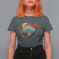 Funny Dragon Tabletop RPG Dice Game T Shirt For Women