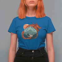 Funny Dragon Tabletop RPG Dice Game T Shirt For Women