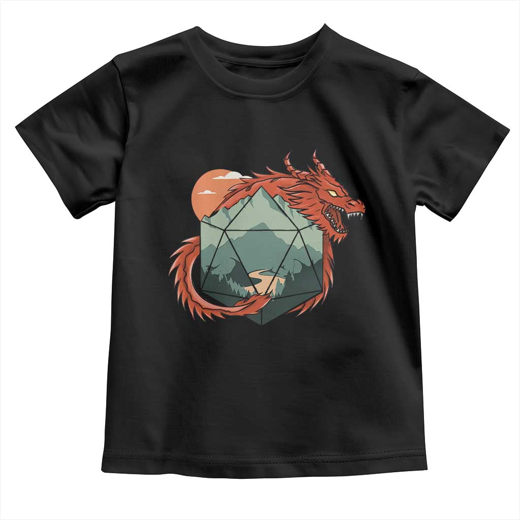 Funny Dragon Tabletop RPG Dice Game Toddler T Shirt