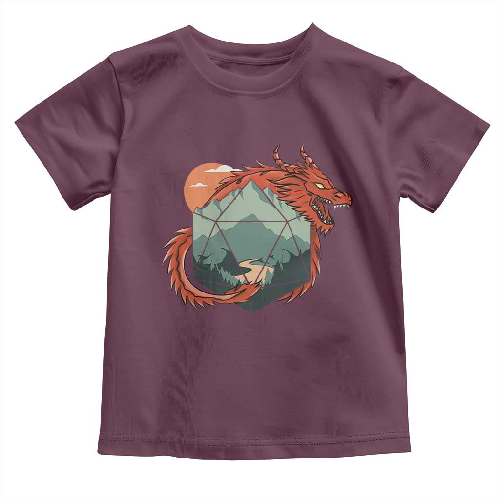 Funny Dragon Tabletop RPG Dice Game Toddler T Shirt