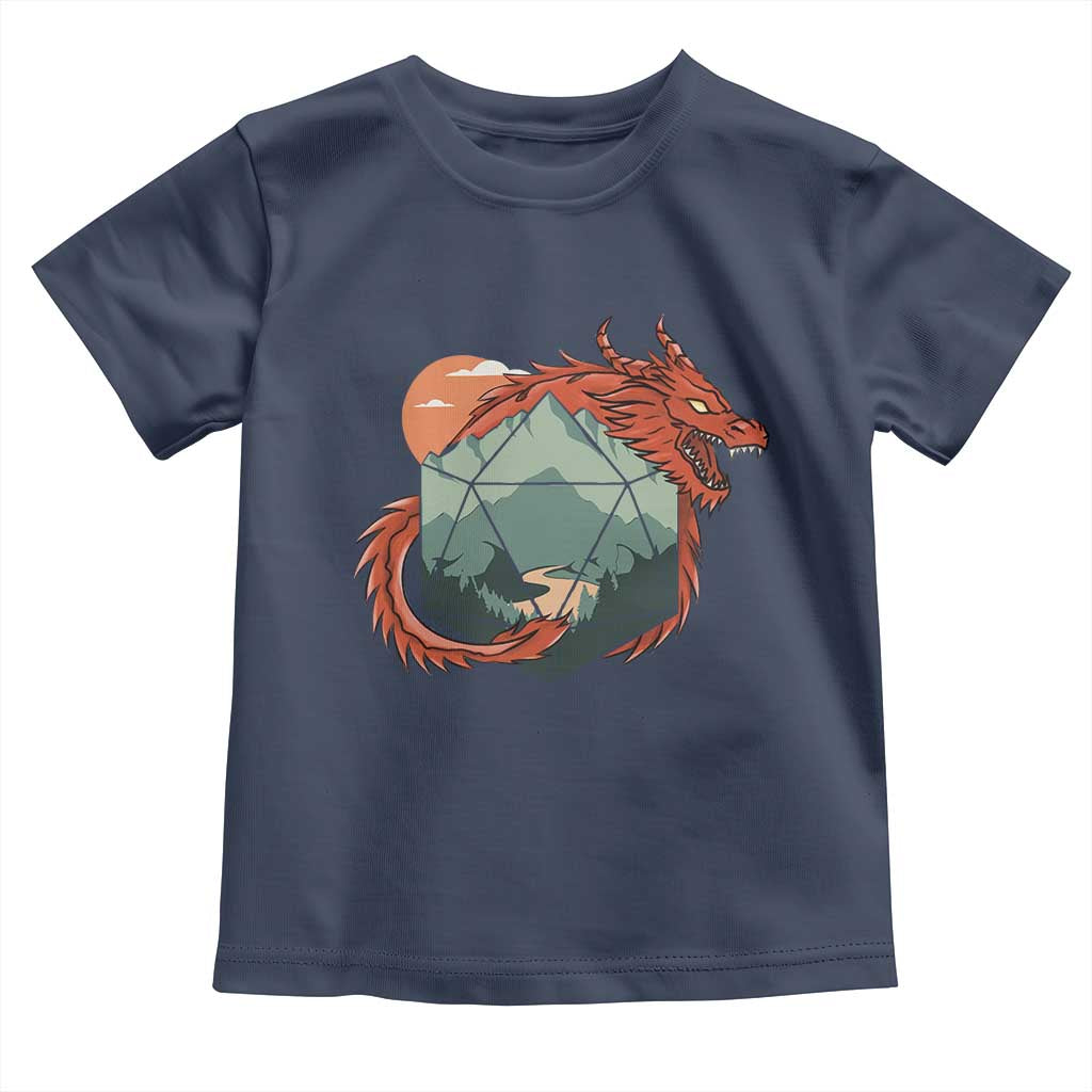 Funny Dragon Tabletop RPG Dice Game Toddler T Shirt