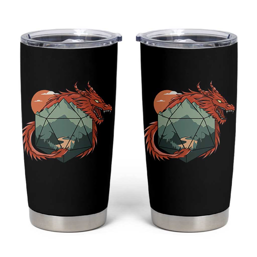 Funny Dragon Tabletop RPG Dice Game Tumbler Cup