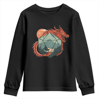 Funny Dragon Tabletop RPG Dice Game Youth Sweatshirt