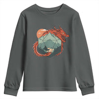 Funny Dragon Tabletop RPG Dice Game Youth Sweatshirt