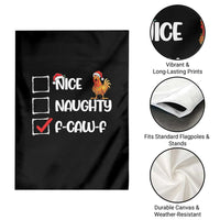 Funny F Caw F Chicken Christmas Garden Flag Nice Naughty Cartoon Rooster Poultry Animal - Wonder Print Shop