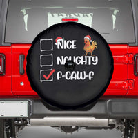 Funny F Caw F Chicken Christmas Spare Tire Cover Nice Naughty Cartoon Rooster Poultry Animal - Wonder Print Shop