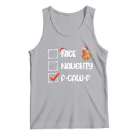 Funny F Caw F Chicken Christmas Tank Top Nice Naughty Cartoon Rooster Poultry Animal - Wonder Print Shop