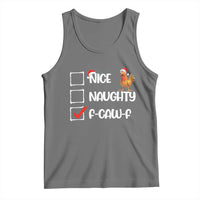 Funny F Caw F Chicken Christmas Tank Top Nice Naughty Cartoon Rooster Poultry Animal - Wonder Print Shop