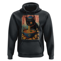 Cat Ramen Hanukkah Hoodie Japanese Kawaii Anime Chanukah Cat - Wonder Print Shop