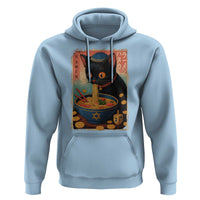 Cat Ramen Hanukkah Hoodie Japanese Kawaii Anime Chanukah Cat - Wonder Print Shop