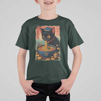 Cat Ramen Hanukkah T Shirt For Kid Japanese Kawaii Anime Chanukah Cat - Wonder Print Shop