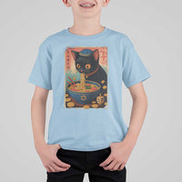Cat Ramen Hanukkah T Shirt For Kid Japanese Kawaii Anime Chanukah Cat - Wonder Print Shop