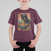 Cat Ramen Hanukkah T Shirt For Kid Japanese Kawaii Anime Chanukah Cat - Wonder Print Shop