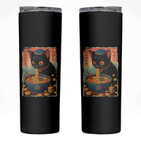 Cat Ramen Hanukkah Skinny Tumbler Japanese Kawaii Anime Chanukah Cat - Wonder Print Shop