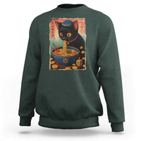 Cat Ramen Hanukkah Sweatshirt Japanese Kawaii Anime Chanukah Cat - Wonder Print Shop