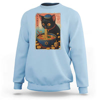 Cat Ramen Hanukkah Sweatshirt Japanese Kawaii Anime Chanukah Cat - Wonder Print Shop