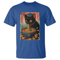 Cat Ramen Hanukkah T Shirt Japanese Kawaii Anime Chanukah Cat - Wonder Print Shop