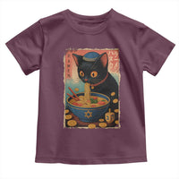 Cat Ramen Hanukkah Toddler T Shirt Japanese Kawaii Anime Chanukah Cat - Wonder Print Shop