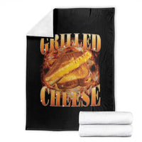 Grilled Cheese Throw Blanket Food Lover Funny Gag Weird Meme 90s - Wonder Print Shop