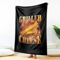 Grilled Cheese Throw Blanket Food Lover Funny Gag Weird Meme 90s - Wonder Print Shop