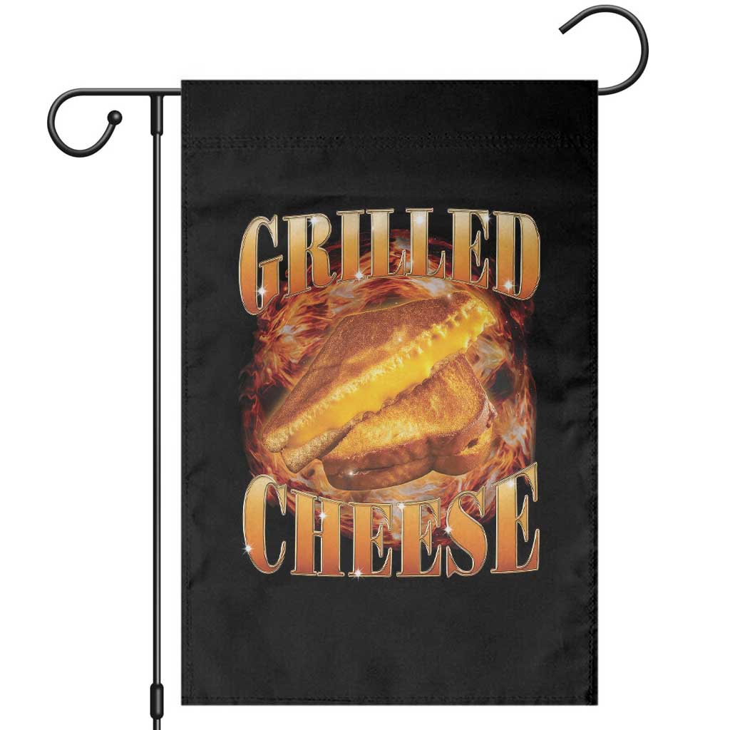 Grilled Cheese Garden Flag Food Lover Funny Gag Weird Meme 90s - Wonder Print Shop