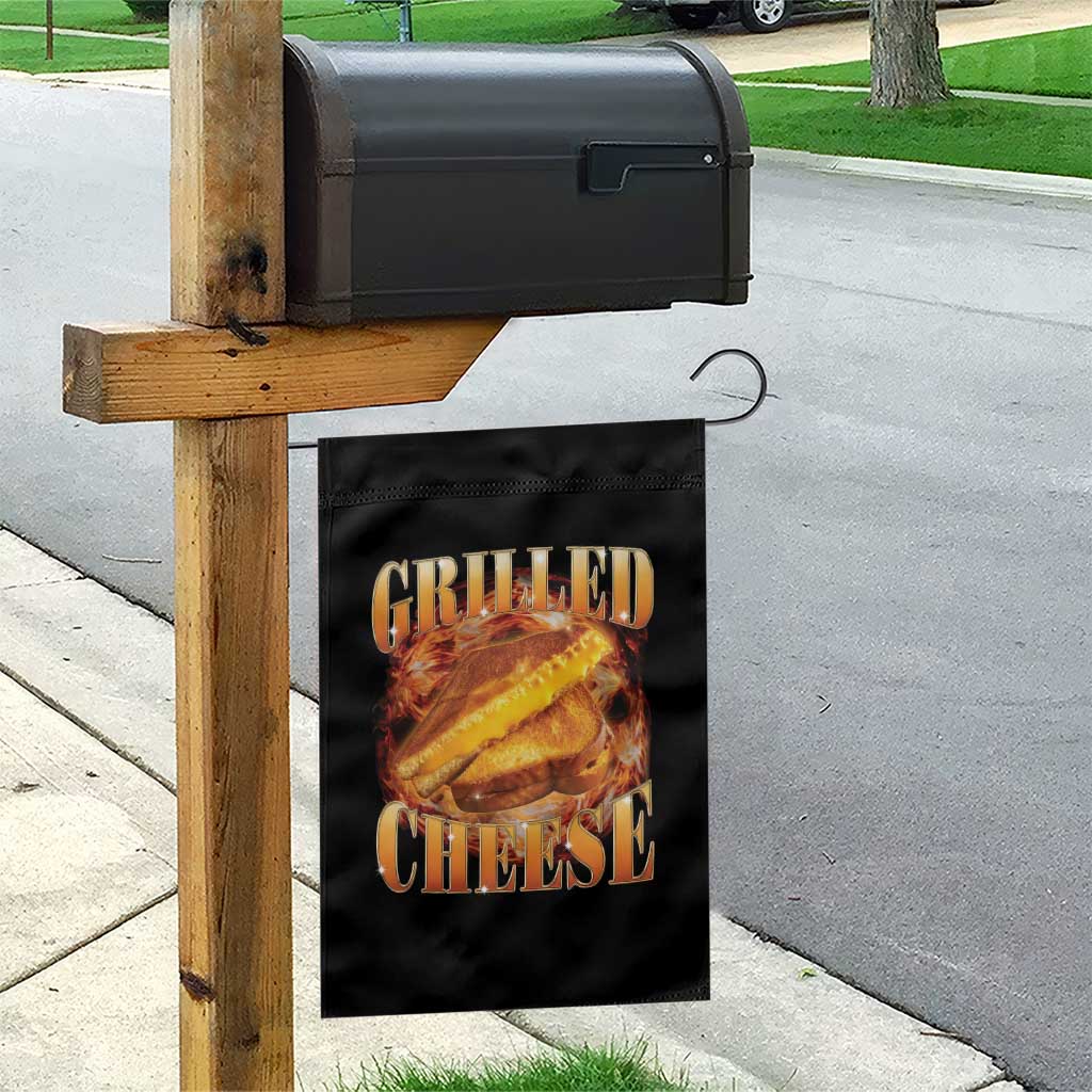 Grilled Cheese Garden Flag Food Lover Funny Gag Weird Meme 90s - Wonder Print Shop