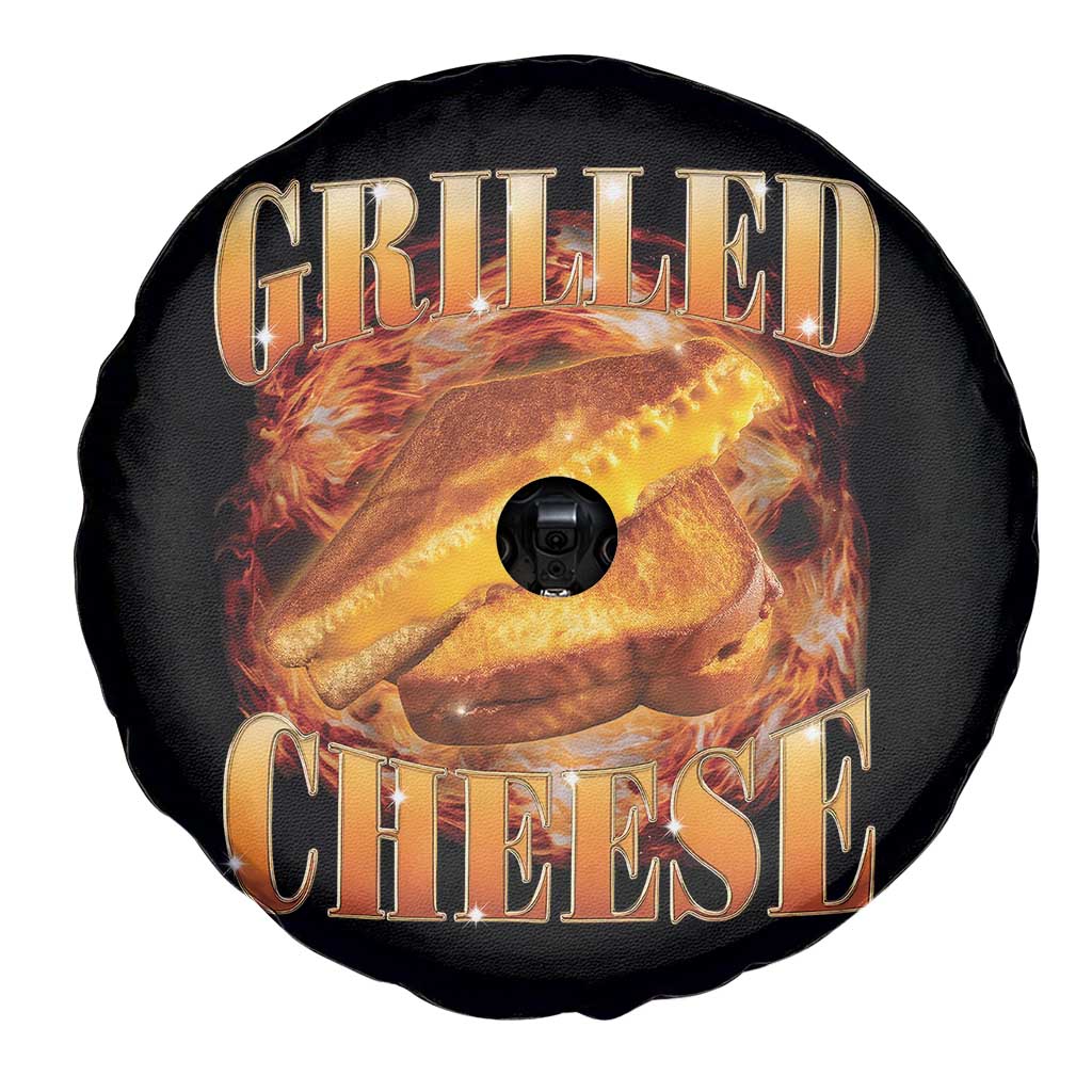 Grilled Cheese Spare Tire Cover Food Lover Funny Gag Weird Meme 90s - Wonder Print Shop