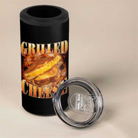 Grilled Cheese 4 in 1 Can Cooler Tumbler Food Lover Funny Gag Weird Meme 90s - Wonder Print Shop