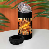 Grilled Cheese 4 in 1 Can Cooler Tumbler Food Lover Funny Gag Weird Meme 90s - Wonder Print Shop