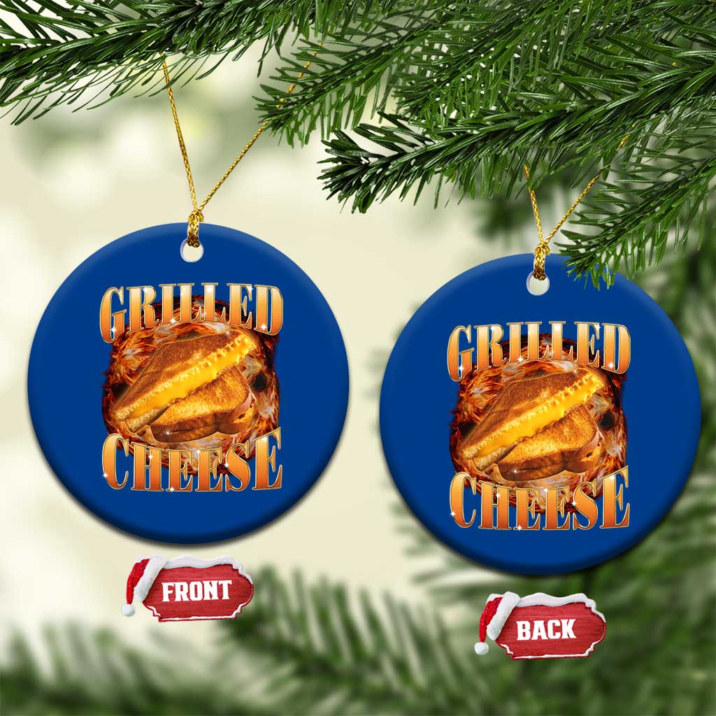Grilled Cheese Ceramic Ornament Food Lover Funny Gag Weird Meme 90s - Wonder Print Shop