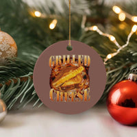 Grilled Cheese Ceramic Ornament Food Lover Funny Gag Weird Meme 90s - Wonder Print Shop