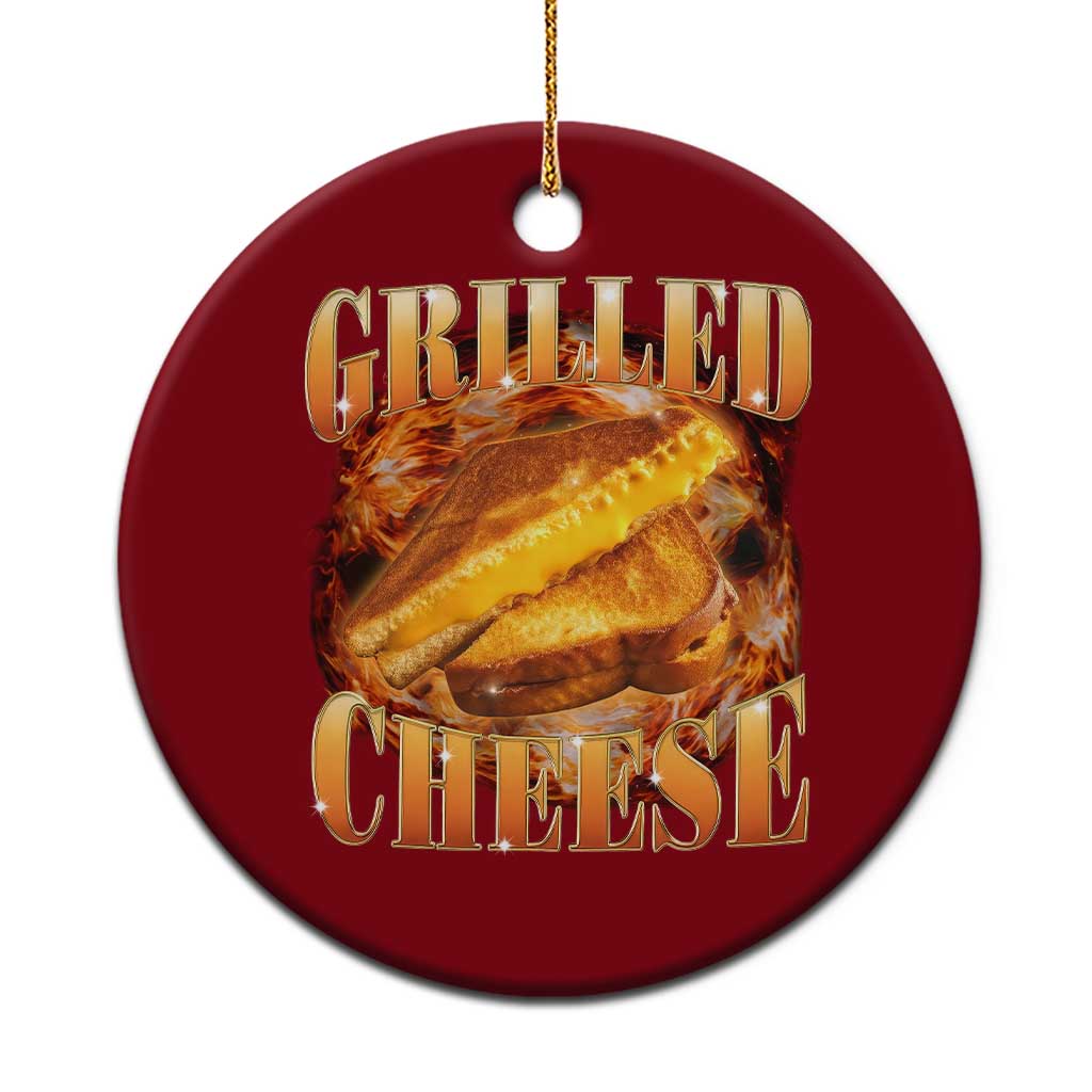Grilled Cheese Ceramic Ornament Food Lover Funny Gag Weird Meme 90s - Wonder Print Shop