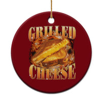 Grilled Cheese Ceramic Ornament Food Lover Funny Gag Weird Meme 90s - Wonder Print Shop
