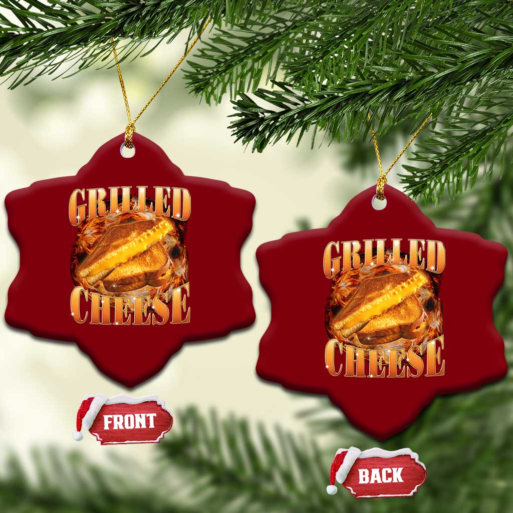 Grilled Cheese Ceramic Ornament Food Lover Funny Gag Weird Meme 90s - Wonder Print Shop