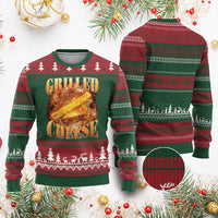 Grilled Cheese Ugly Christmas Sweater Food Lover Funny Gag Weird Meme 90s - Wonder Print Shop