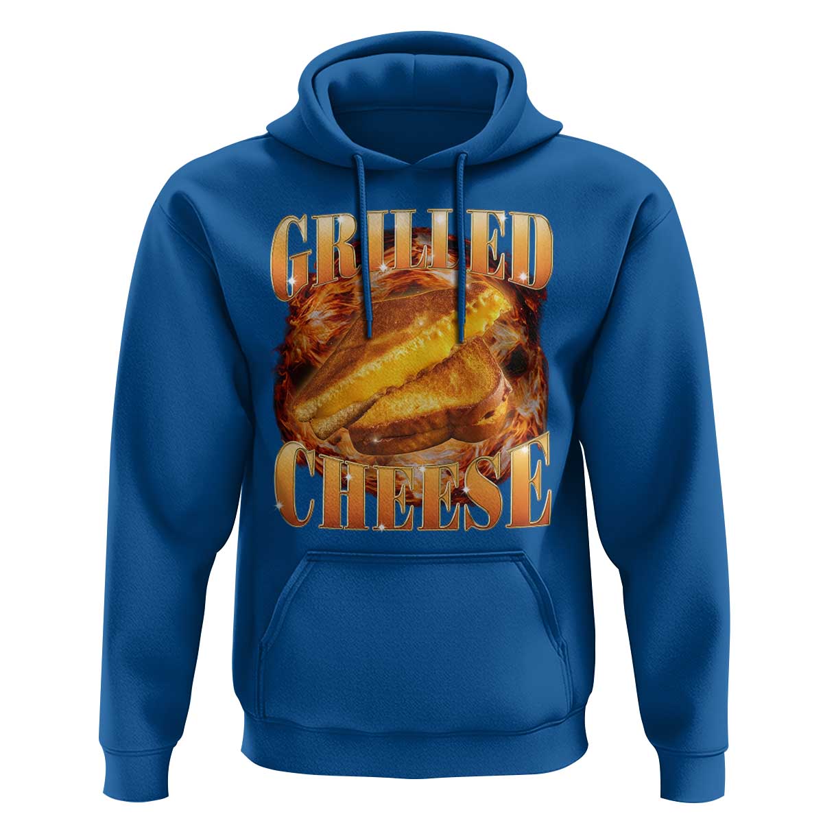 Grilled Cheese Hoodie Food Lover Funny Gag Weird Meme 90s - Wonder Print Shop