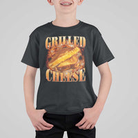Grilled Cheese T Shirt For Kid Food Lover Funny Gag Weird Meme 90s - Wonder Print Shop