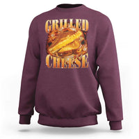 Grilled Cheese Sweatshirt Food Lover Funny Gag Weird Meme 90s - Wonder Print Shop