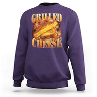 Grilled Cheese Sweatshirt Food Lover Funny Gag Weird Meme 90s - Wonder Print Shop