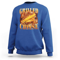 Grilled Cheese Sweatshirt Food Lover Funny Gag Weird Meme 90s - Wonder Print Shop