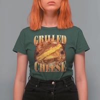 Grilled Cheese T Shirt For Women Food Lover Funny Gag Weird Meme 90s - Wonder Print Shop