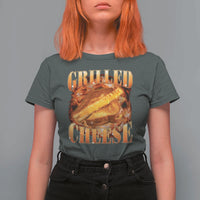 Grilled Cheese T Shirt For Women Food Lover Funny Gag Weird Meme 90s - Wonder Print Shop