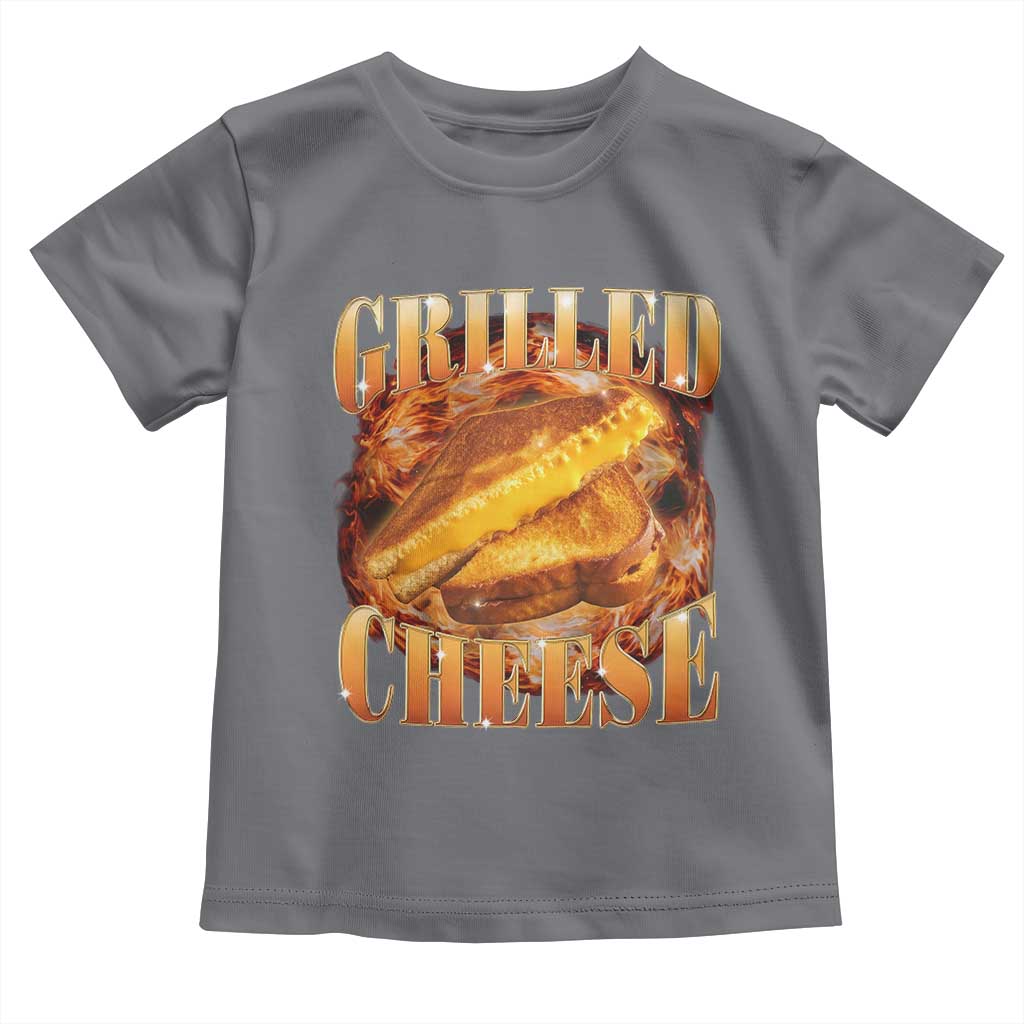 Grilled Cheese Toddler T Shirt Food Lover Funny Gag Weird Meme 90s - Wonder Print Shop
