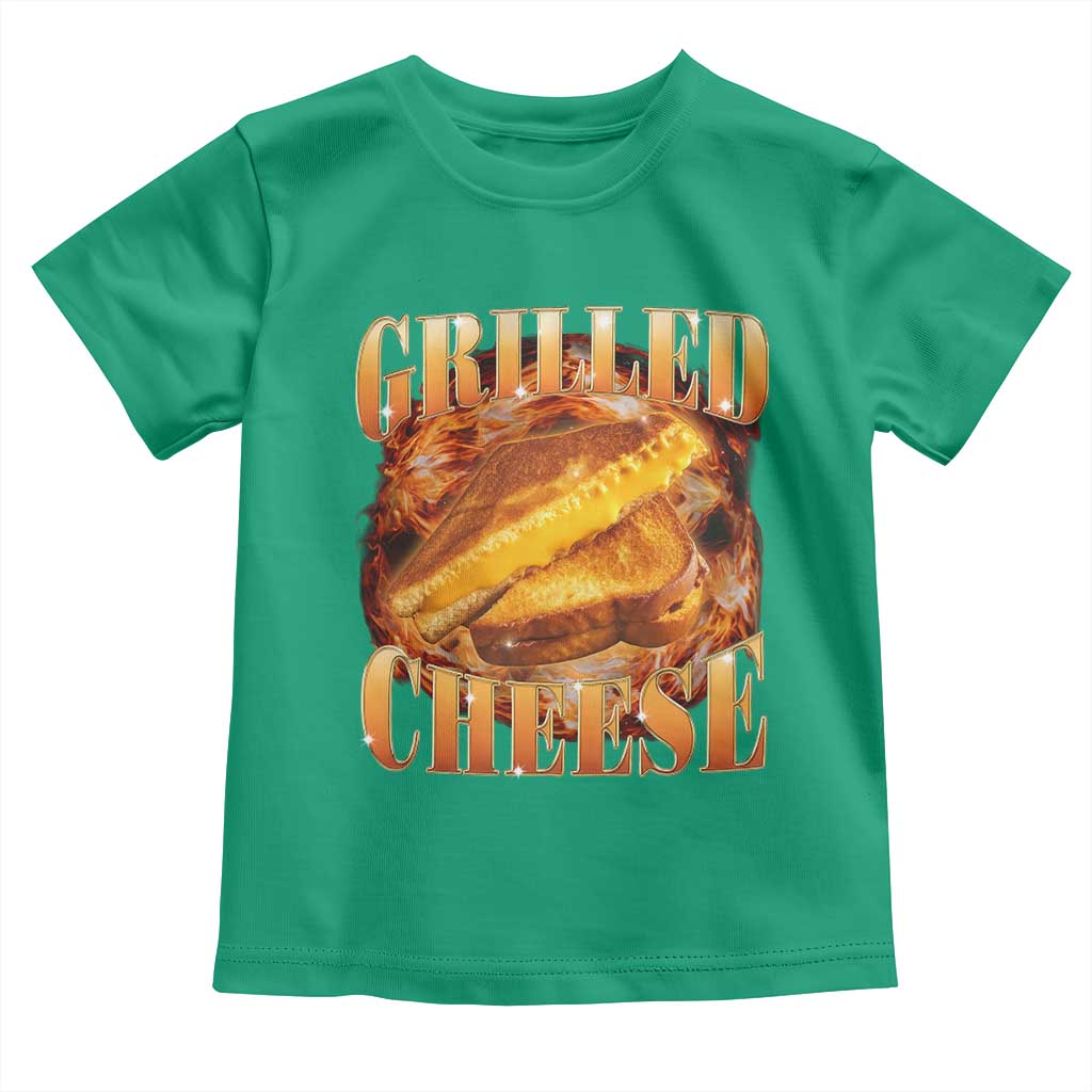 Grilled Cheese Toddler T Shirt Food Lover Funny Gag Weird Meme 90s - Wonder Print Shop